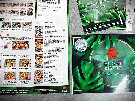 Laminowanie dokumentów Warszawa - laminowane menu wykonane w CopyPlanet
